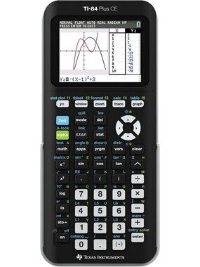 Graphing Calculator TI-84 PLUS CE - High-Performance, Lightweight, Black